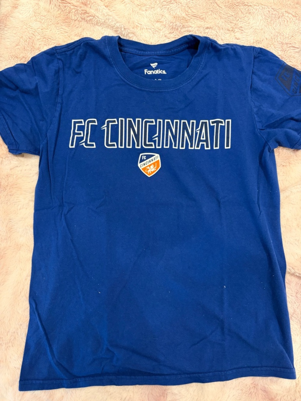 Fanatics Royal Blue FC Cincinnati Graphic Tee with Crest